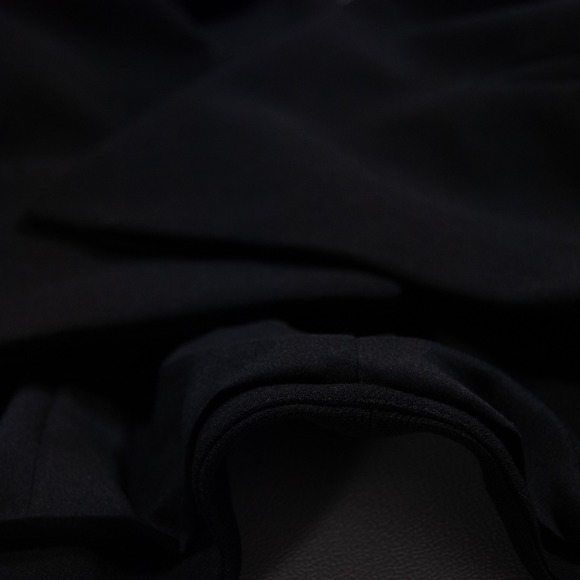 Ann Taylor Black Ruffle‎ Front Blazer Jacket Size 6 Career Office Removable - Picture 10 of 11